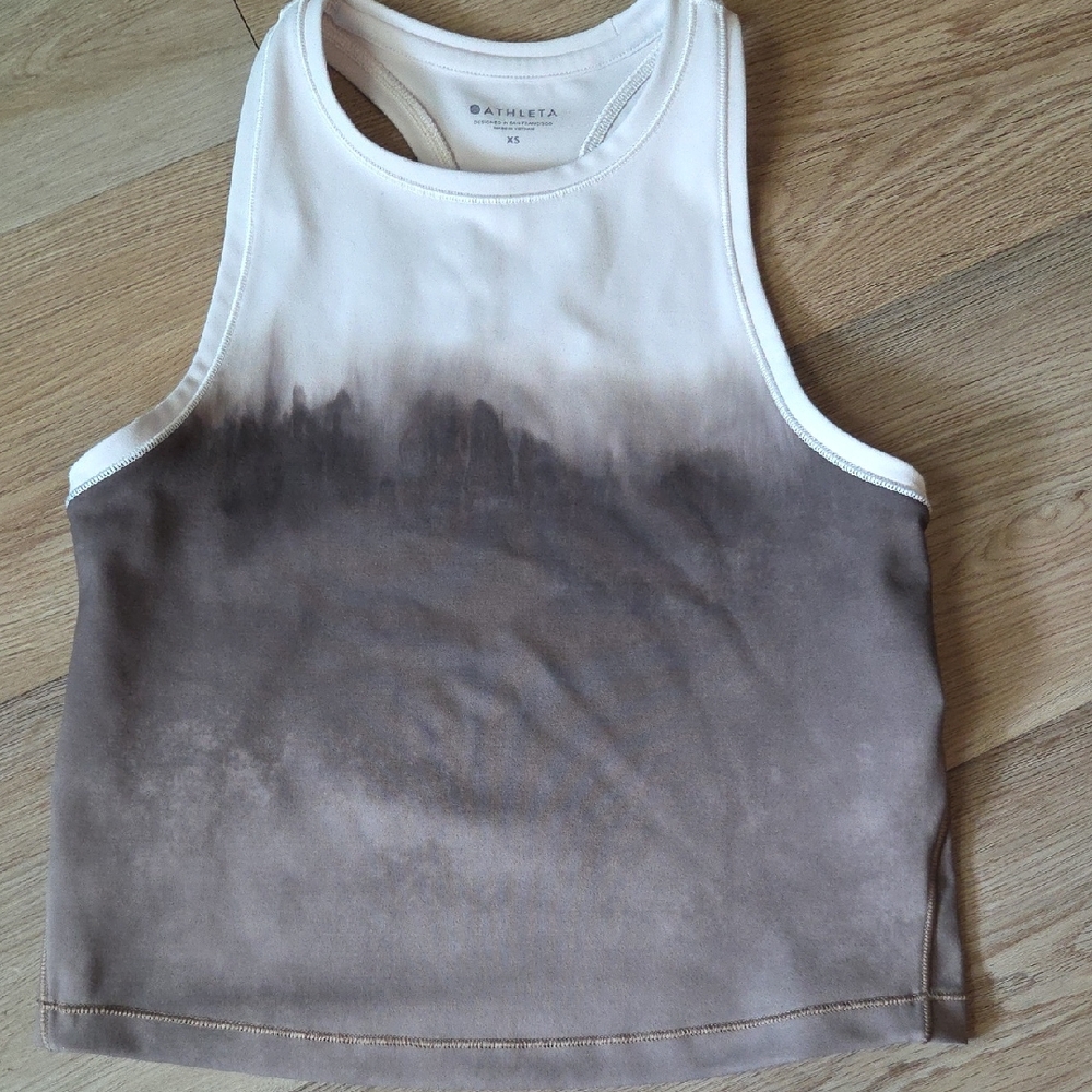 Athleta White Racerback Tank